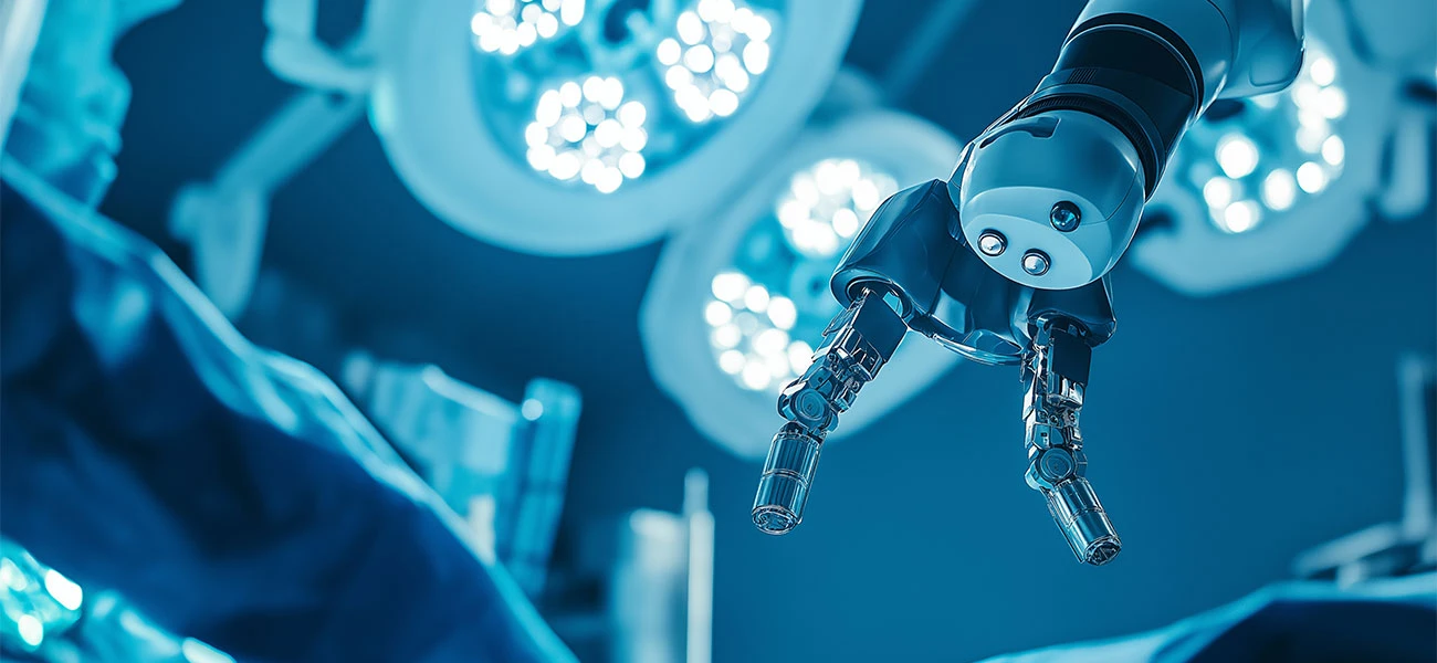 Robotic surgical instruments in a modern operating room
